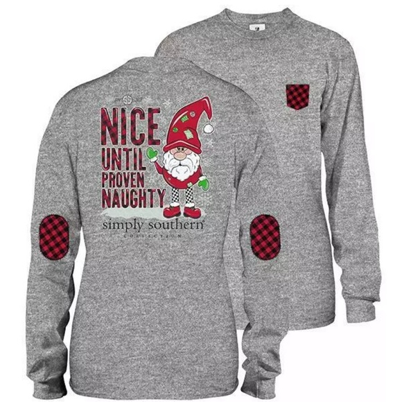 Simply Southern Long Sleeve Christmas Shirt Tee - Picture 1 of 4